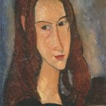 Portrait of Jeanne Hebuterne by Maledetto Modigliani